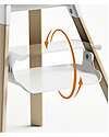 Stokke Clikk High Chair - White - From 6 Months to 3 Years - Solid Wood High Chairs