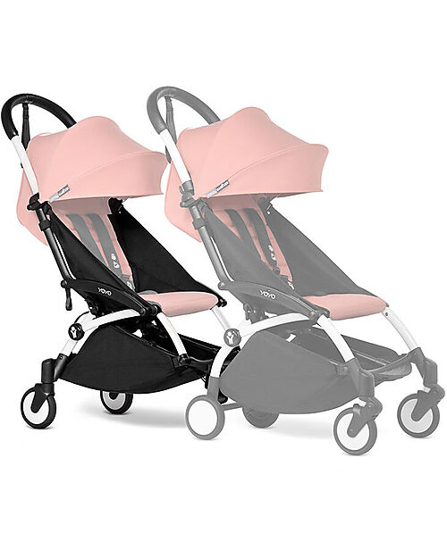 Stokke Connect - White - Turn your YOYO 3 Stroller into a Sibling Stroller! Trio and Duo Strollers
