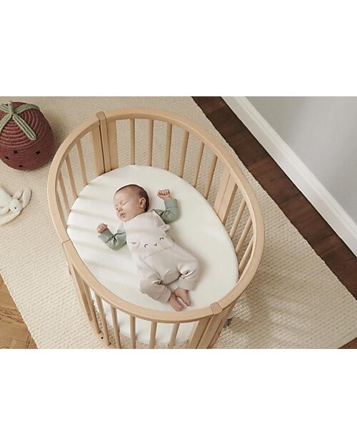Stokke Crib Cover for Evolutive Crib Sleepi Mini - White Cradle Bed Linen