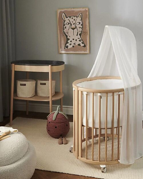 Stokke Curtain Rod - for Sleepi V3 - White Cribs & Moses Baskets