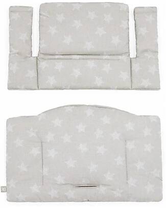 Stokke Cushion for Tripp Trapp High Chair - Silver Stars - Organic Cotton Accessories for High Chairs