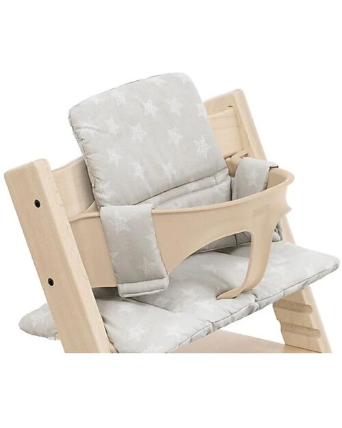 Stokke Cushion for Tripp Trapp High Chair - Silver Stars - Organic Cotton Accessories for High Chairs