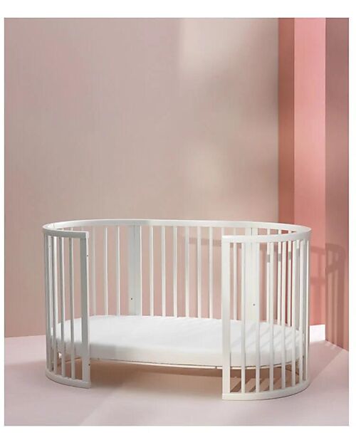 Stokke Evolutive Bed Sleepi V3 - White - Beech Wood Convertible Beds
