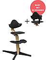 Stokke Evolutive Chair Nomi - Black - Oak - Baby Set for FREE! High Chairs