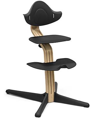 Stokke Evolutive Chair Nomi - Black - Oak Wood High Chairs