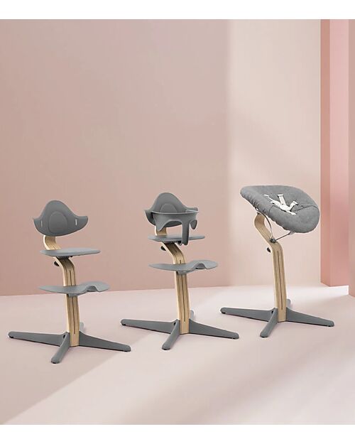 Stokke Evolutive Chair Nomi - Grey - Oak Wood High Chairs