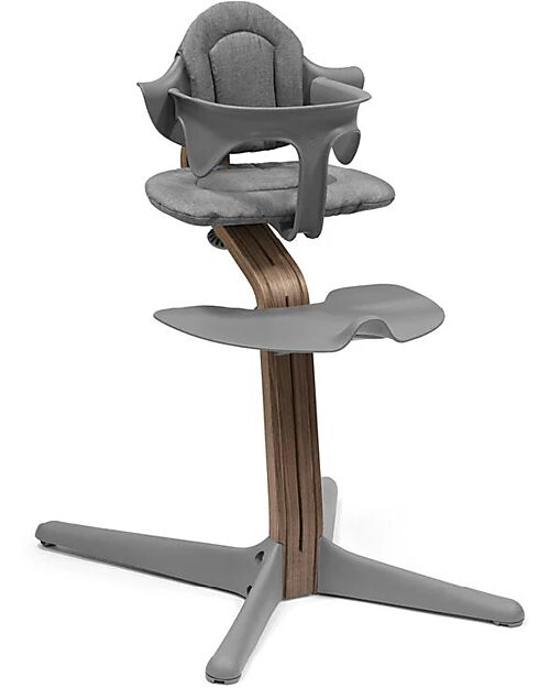 Stokke Evolutive Chair Nomi - Grey - Walnut Wood High Chairs