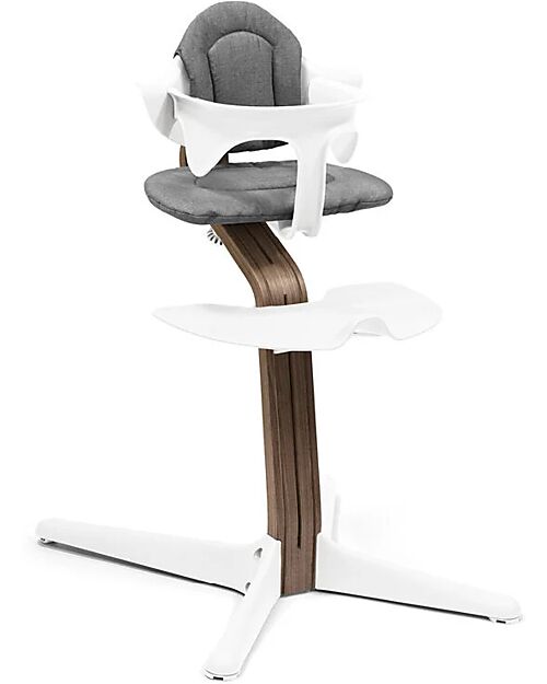 Stokke Evolutive Chair Nomi - White - Walnut Wood High Chairs