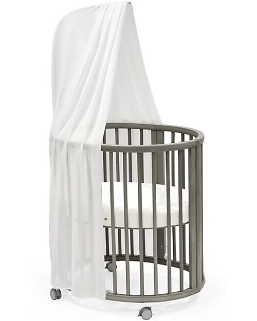 Stokke Evolutive Crib Sleepi Mini V3 - Hazy Grey - Beech Wood Cribs & Moses Baskets