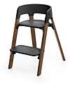Stokke Evolutive Step Chair - Black - Golden Brown High Chairs