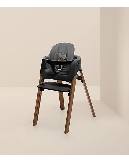 Stokke Evolutive Step Chair - Black - Golden Brown High Chairs