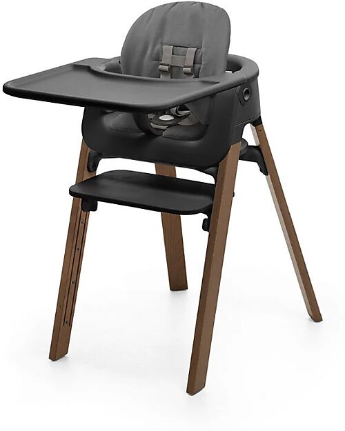 Stokke Evolutive Step Chair - Black - Golden Brown High Chairs