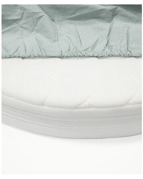 Stokke Fitted Sheet for Evolutive Bed Sleepi V3 - Dots Sage - 100% Cotton Bed Sheets and Pillow Cases