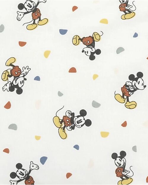 Stokke Fitted Sheet for Evolutive Bed Sleepi V3 - Mickey Celebration - 100% Cotton Bed Sheets and Pillow Cases