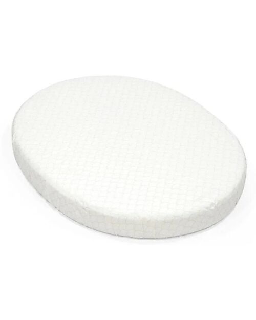 Stokke Fitted Sheet for Evolutive Crib Sleepi Mini - Fans Grey - 100% Cotton Cradle Bed Linen