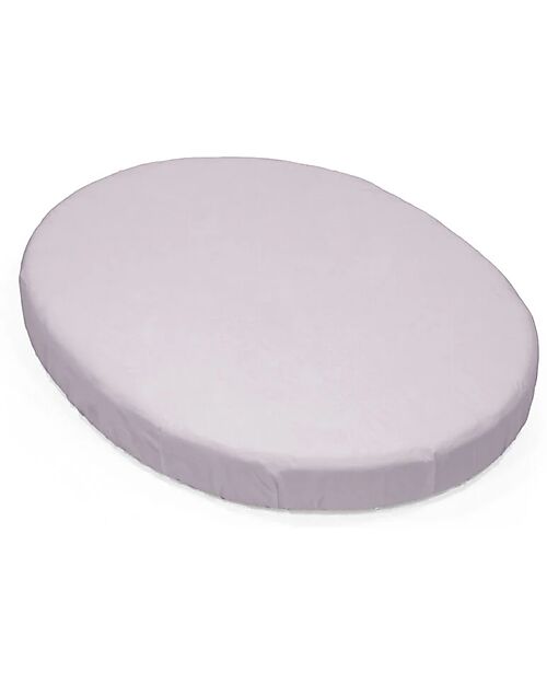 Stokke Fitted Sheet for Evolutive Crib Sleepi Mini - Lavander - 100% Cotton Cradle Bed Linen