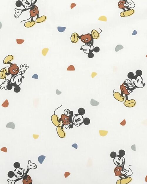 Stokke Fitted Sheet for Evolutive Crib Sleepi Mini - Mickey Celebration - 100% Cotton Cradle Bed Linen