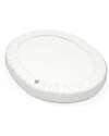 Stokke Fitted Sheet for Evolutive Crib Sleepi Mini - White - 100% Cotton Cradle Bed Linen