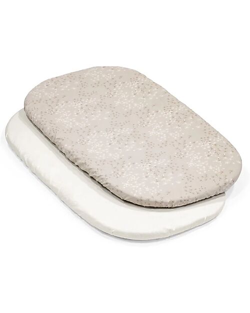 Stokke Fitted Sheet - For Evolutive Snoozi Crib - 2 Pack Cradle Bed Linen