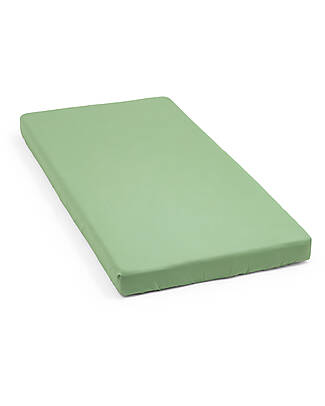 Stokke Fitted Sheet for Nighti Bed - Sage Green - Organic Cotton Bed Sheets and Pillow Cases