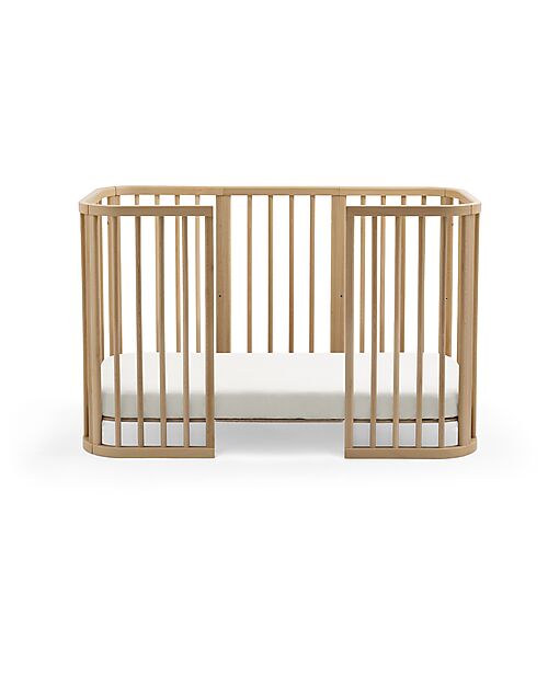 Stokke Fitted Sheet for Nighti Bed - White - Organic Cotton Bed Sheets and Pillow Cases