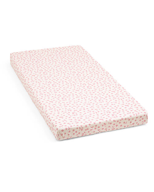 Stokke Fitted Sheet for Nighti Bed - Wild Rose - Organic Cotton Bed Sheets and Pillow Cases