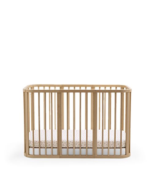 Stokke Fitted Sheet for Nighti Bed - Wild Rose - Organic Cotton Bed Sheets and Pillow Cases
