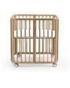 Stokke Fitted Sheet for Nighti Mini Crib - Birch Beige - Organic Cotton Bed Sheets and Pillow Cases