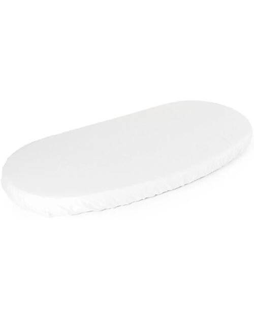 Stokke Fitted Sheet - for Sleepi Junior - White Cradle Bed Linen