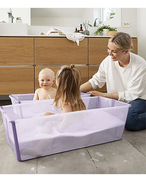Stokke Flexi Bath X-Large Bathtub - Up to 6 Years - Lavanda Baby Bath Tubs and Accessories