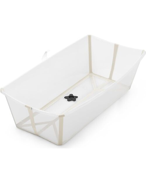 Stokke Flexi Bath X-Large Bathtub - Up to 6 Years - Sandy Beige Baby Bath Tubs and Accessories