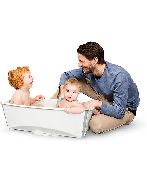 Stokke Flexi Bath X-Large Bathtub - Up to 6 Years - White Baby Bath Tubs and Accessories