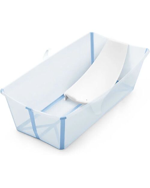 Stokke Flexi Bath XL Bathtub- With Support for Newborns - Ocean Blue Baby Bath Tubs and Accessories