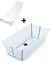 Stokke Flexi Bath XL Bathtub- With Support for Newborns - Ocean Blue Baby Bath Tubs and Accessories