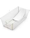 Stokke Flexi Bath XL Bathtub- With Support for Newborns - Sandy Beige Baby Bath Tubs and Accessories
