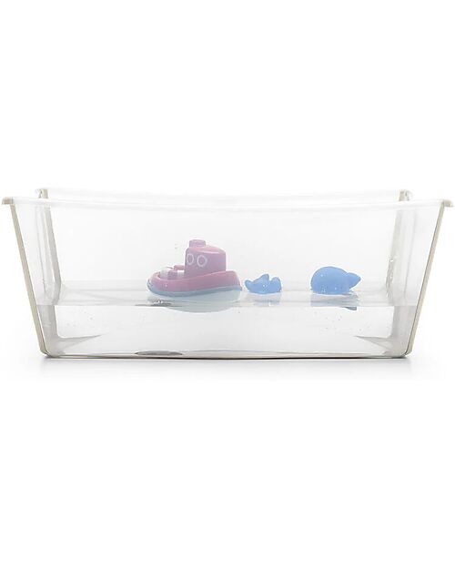 Stokke Flexi Bath XL Bathtub- With Support for Newborns - Sandy Beige Baby Bath Tubs and Accessories