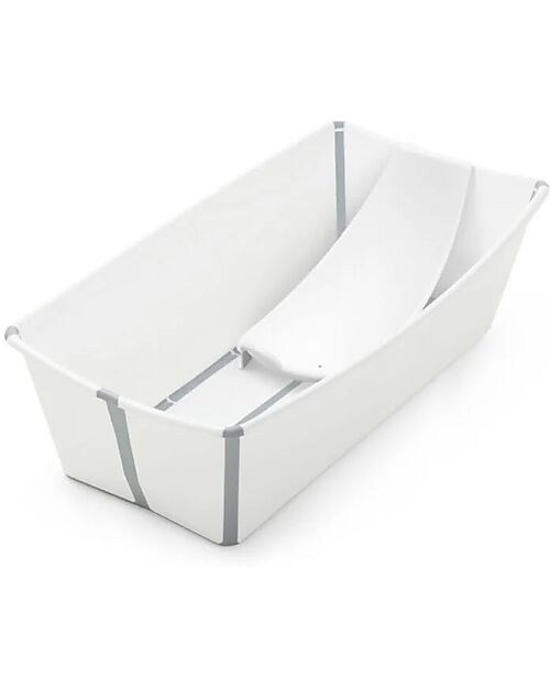 Stokke Flexi Bath XL Bathtub- With Support for Newborns - White Baby Bath Tubs and Accessories