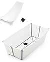 Stokke Flexi Bath XL Bathtub- With Support for Newborns - White Baby Bath Tubs and Accessories
