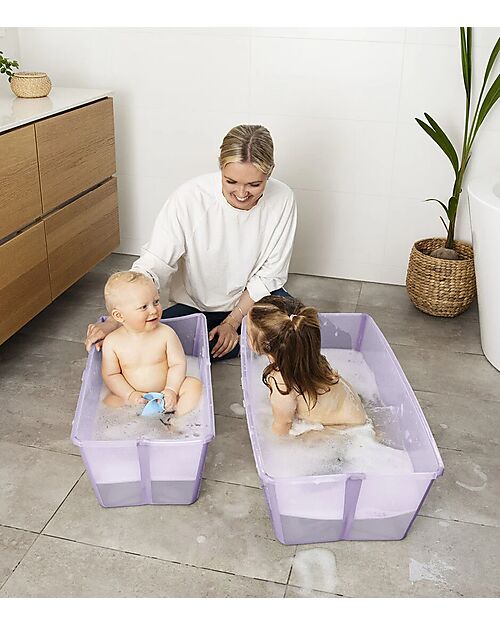 Stokke Foldable Bathtub- Flexi Bath - Lavanda Baby Bath Tubs and Accessories