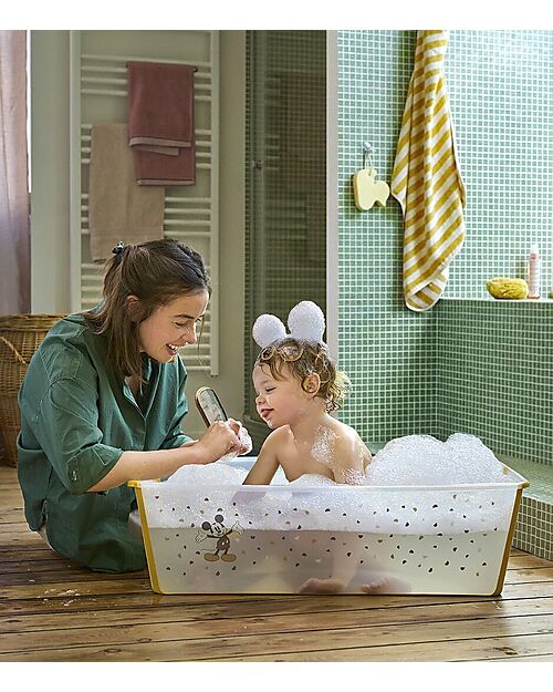 Stokke Foldable Bathtub - Flexi Bath - Mickey Celebration Baby Bath Tubs and Accessories