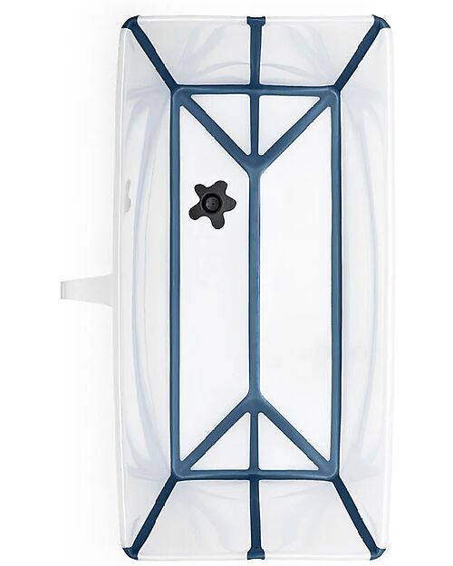 Stokke Foldable Bathtub - Flexi Bath - Transparent Blue Baby Bath Tubs and Accessories
