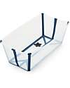 Stokke Foldable Bathtub - Flexi Bath - Transparent Blue Baby Bath Tubs and Accessories