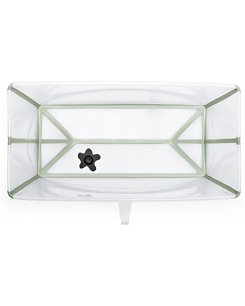 Stokke Foldable Bathtub- Flexi Bath - Transparent Green Baby Bath Tubs and Accessories
