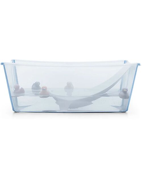 Stokke Foldable Bathtub with Support - For Newborn and Toddlers - Ocean Blue Baby Bath Tubs and Accessories