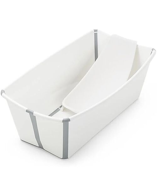 Stokke Foldable Bathtub with Support - For Newborn and Toddlers - White Baby Bath Tubs and Accessories