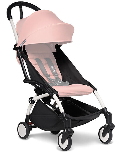 Stokke Frame for BABYZEN YOYO 2 Stroller - White - Includes basket, carry bag and strap! Lights Strollers