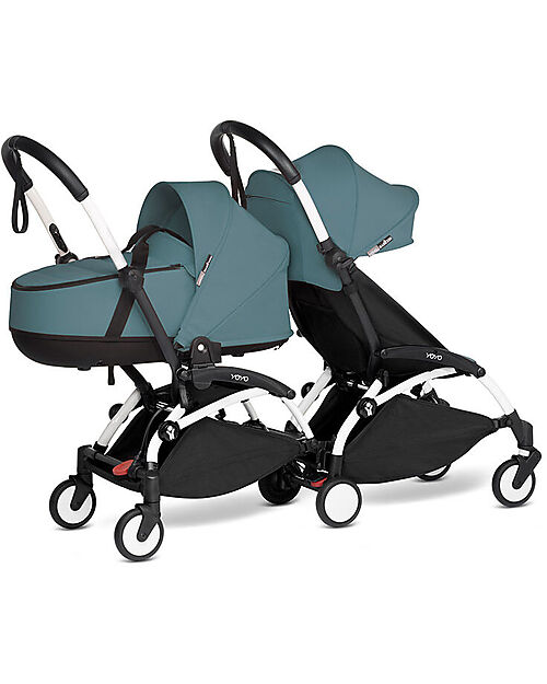 Stokke Frame for BABYZEN YOYO 2 Stroller - White - Includes basket, carry bag and strap! Lights Strollers