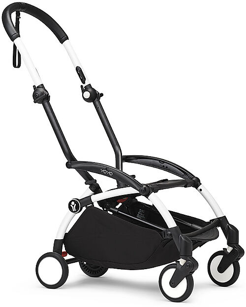 Stokke Frame for YOYO3 Stroller - White - Includes basket and carry strap! Lights Strollers