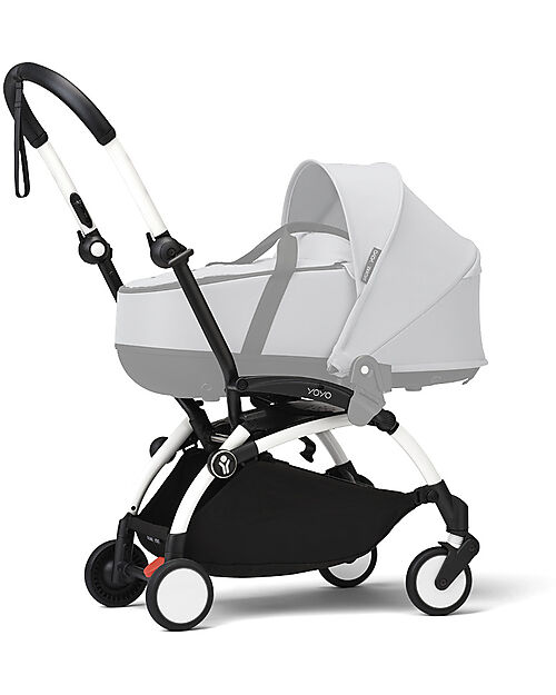 Stokke Frame for YOYO3 Stroller - White - Includes basket and carry strap! Lights Strollers