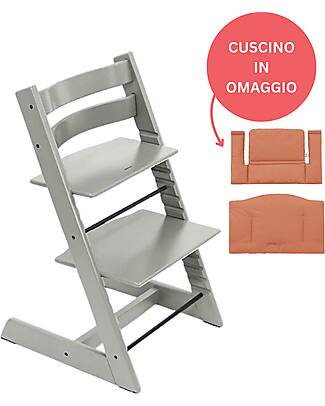 Stokke Glacier GreenTripp Trapp + Terracotta Cushion for Free! High Chairs